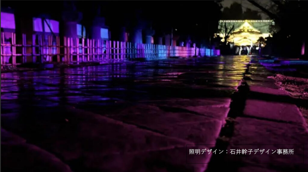 上野東照宮「夢叶う光の夜」ライトアップの様子