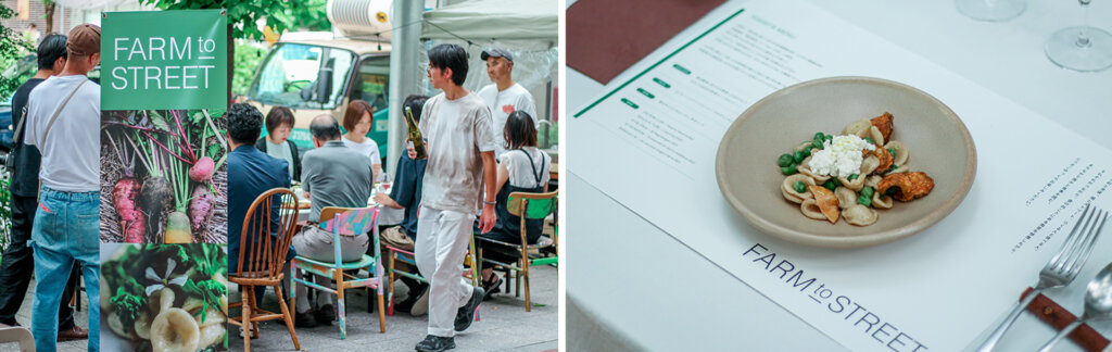 IKEBUKURO LIVING LOOP　スペシャルマーケット　食事風景