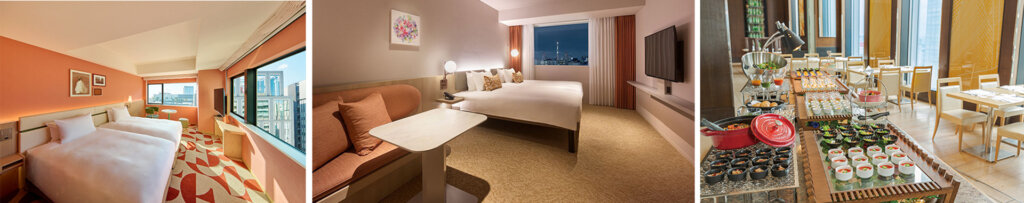 ヒガシギンザ防災スタンプラリー 景品ホテル宿泊券・バイキング利用券