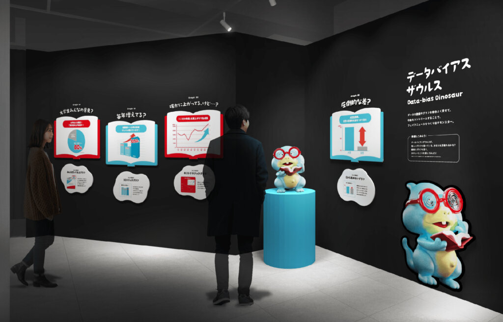 Yahoo!ニュース主催の体験型展示イベント「FAKE NEWS MONSTERS展」会場風景