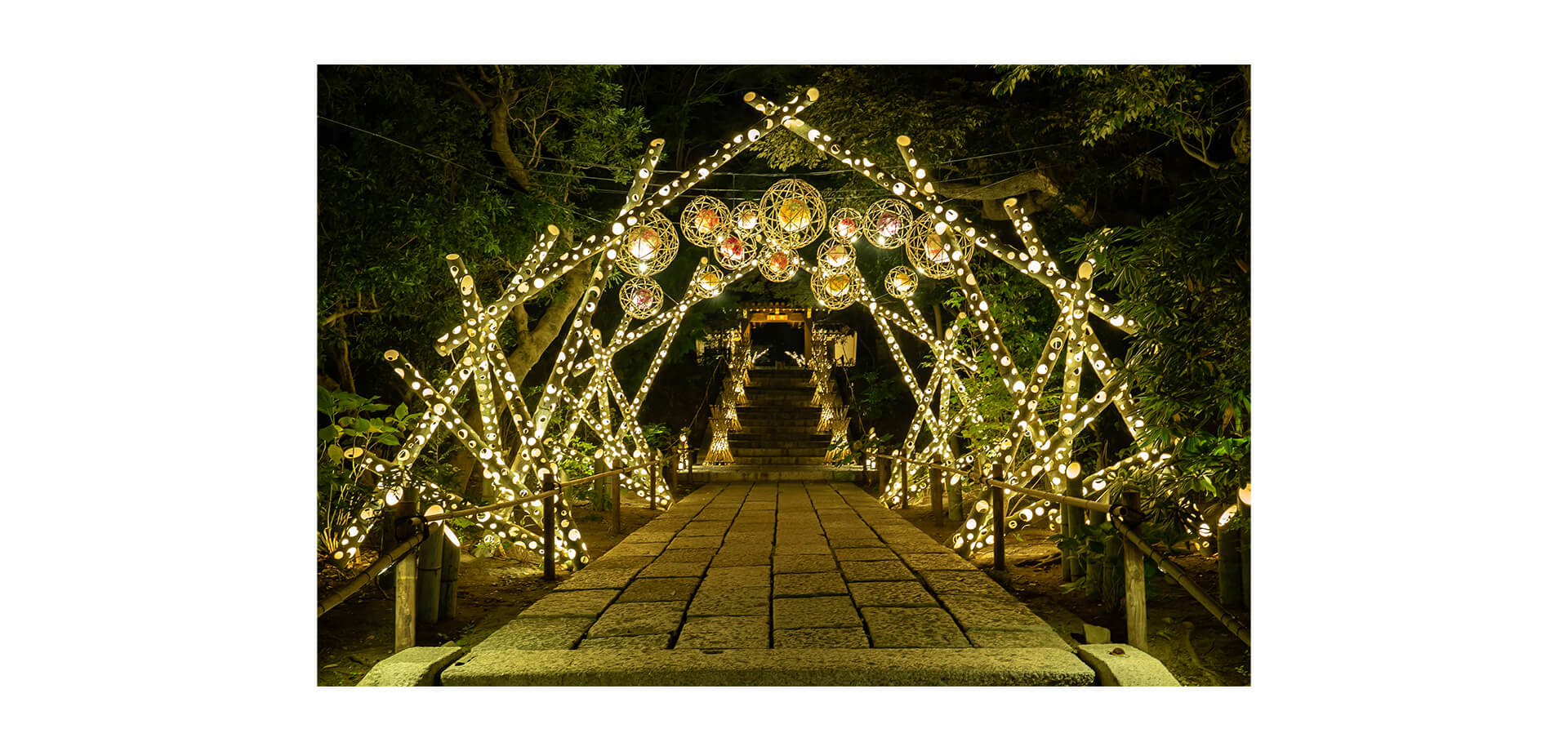 HANAあかり～HANA・BIYORI×竹あかり～ 会場風景