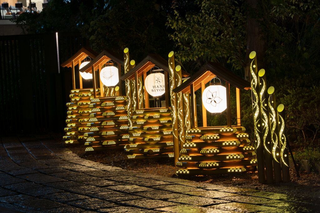 HANAあかり～HANA・BIYORI×竹あかり～ 会場風景