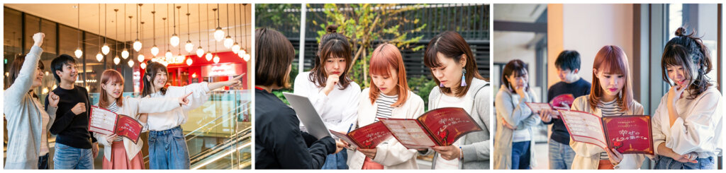 リアル謎解きゲーム 体験する男女