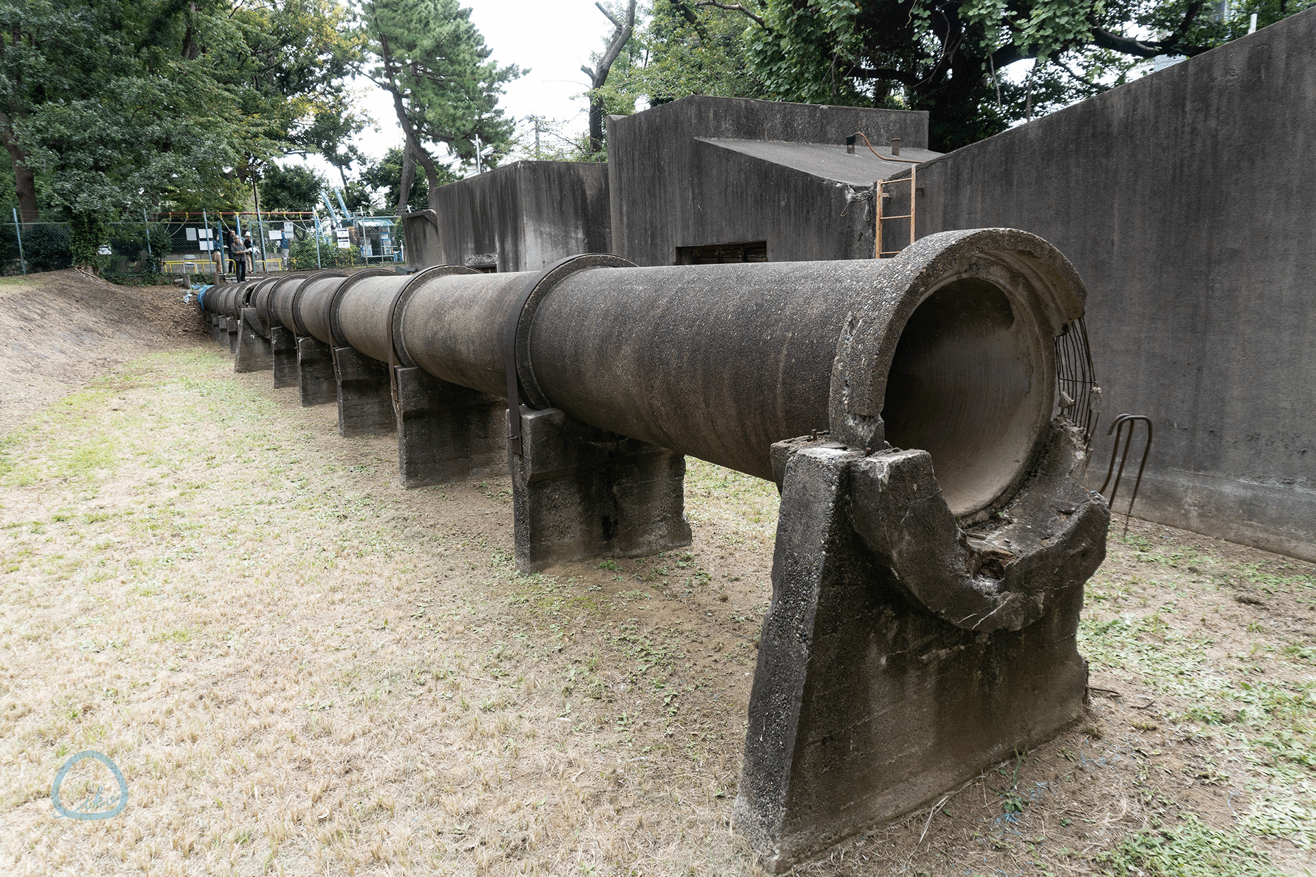 陸軍板橋火薬製造所跡 旧野口研究所 弾道管