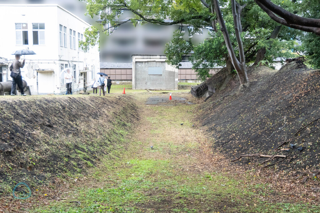 陸軍板橋火薬製造所跡 旧野口研究所 発射試験場の窪地