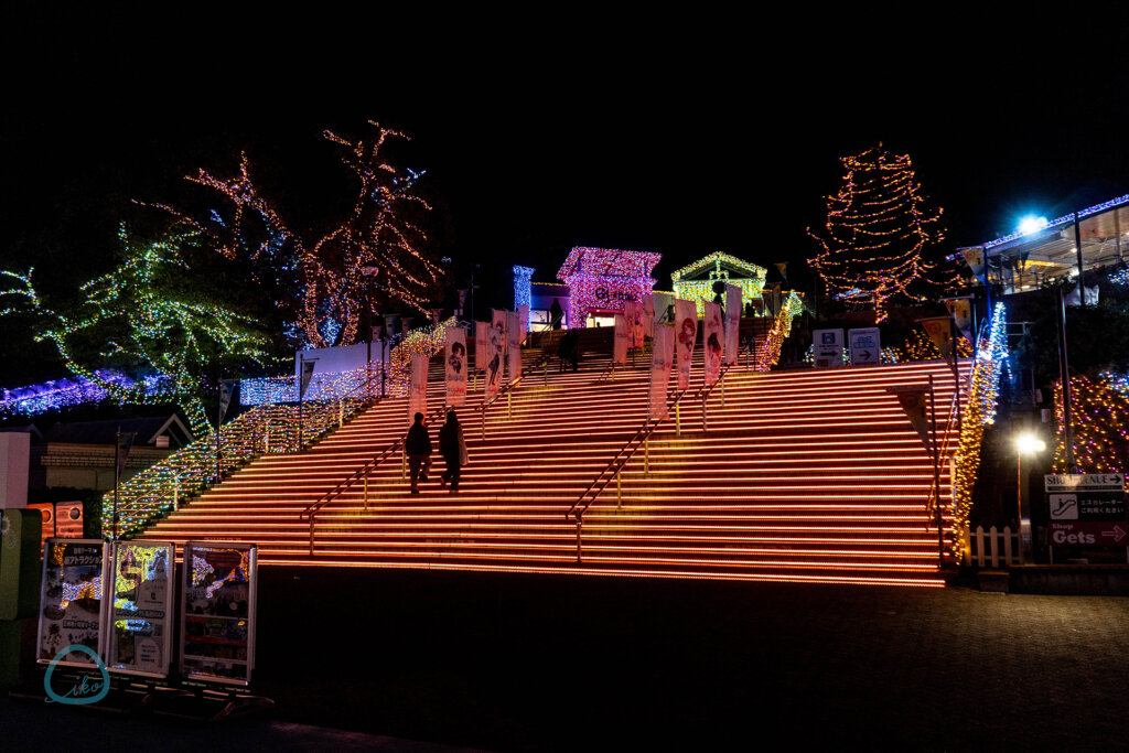 よみうりランド　ジュエルミネーション　大階段