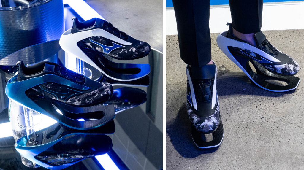 ジャパンモビリティショー2025　ミズノ　早く走れるシューズ