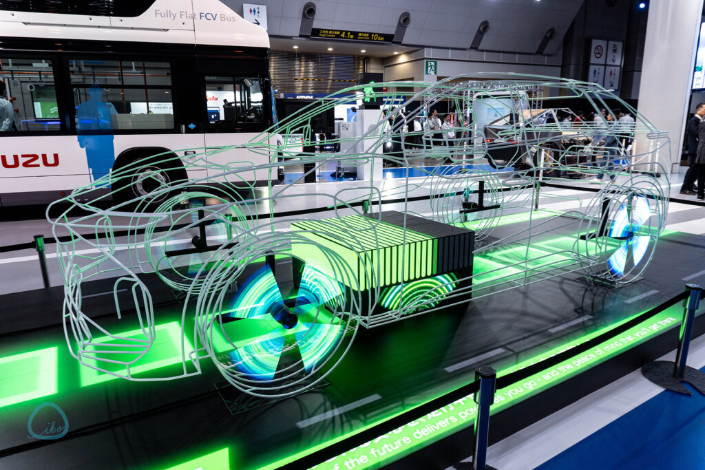 ジャパンモビリティショー2025　自走発電風景