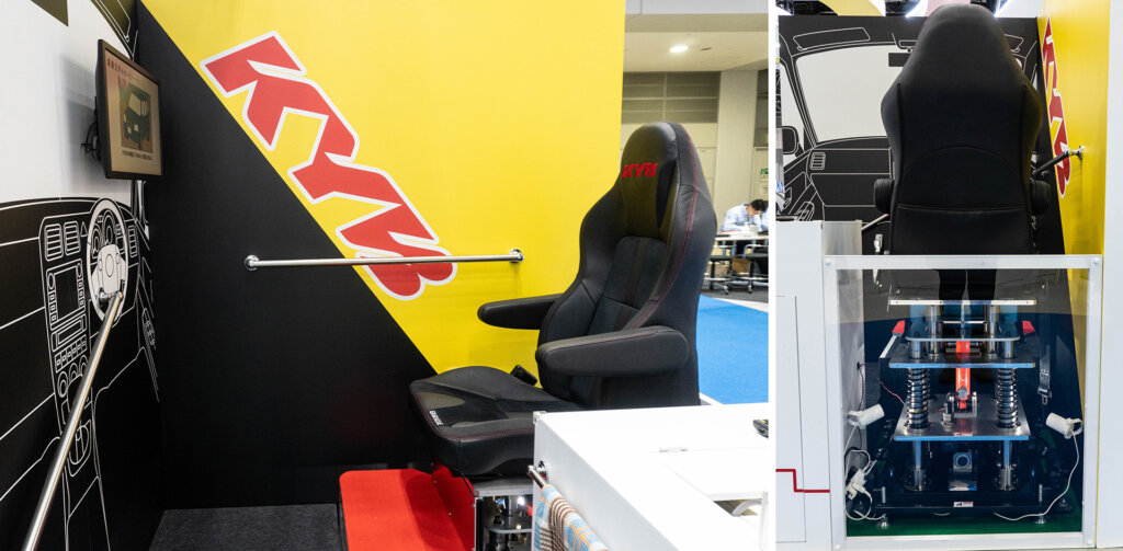 ジャパンモビリティショー　KYB　減衰力体験機