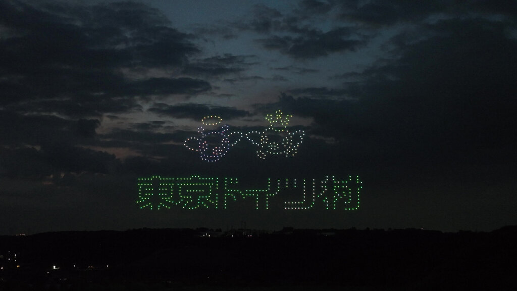 東京ドイツ村ウインターイルミネーションドローン