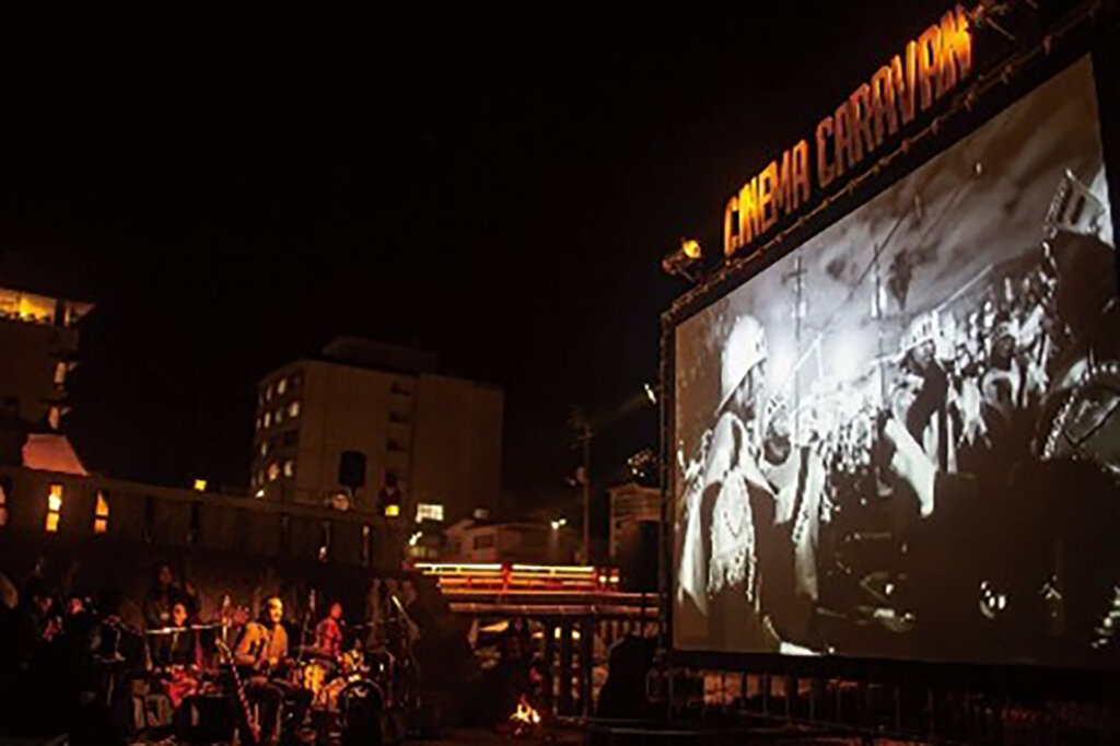 野外シアターの様子