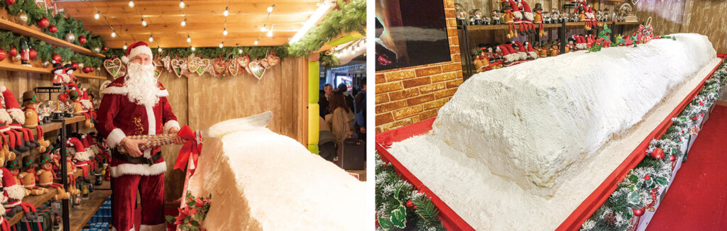 絵本の中のクリスマスマーケット 巨大シュトレン