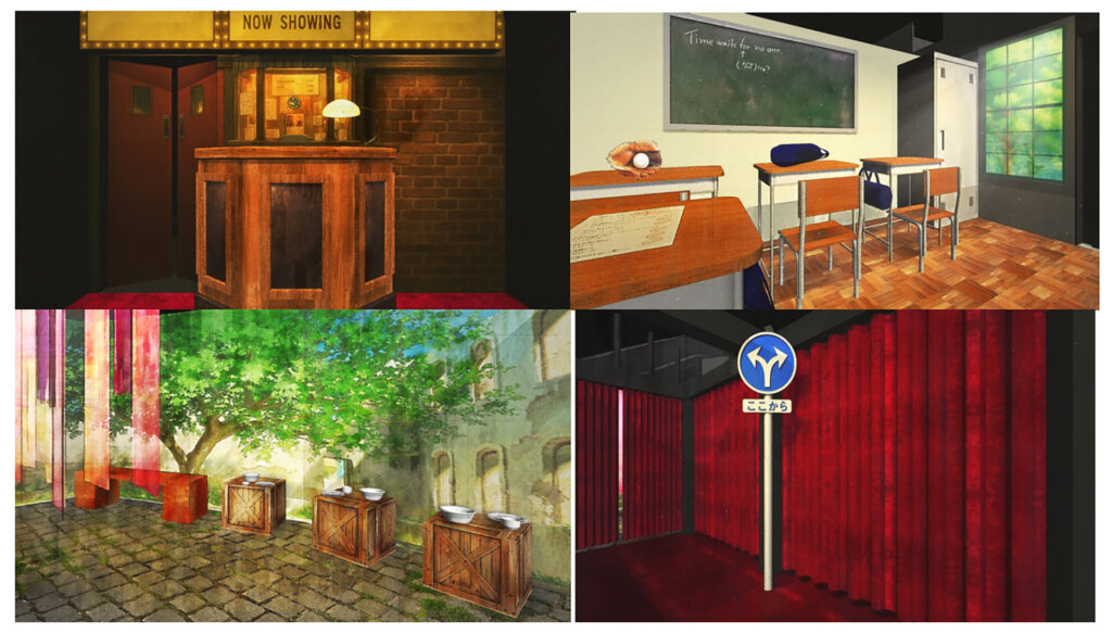 細⽥守監督作品と思考実験展 会場空間風景