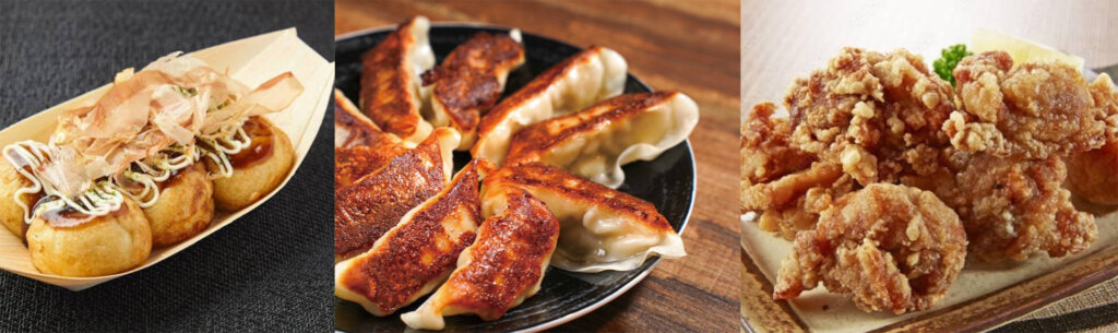 たこ焼き　餃子　からあげ