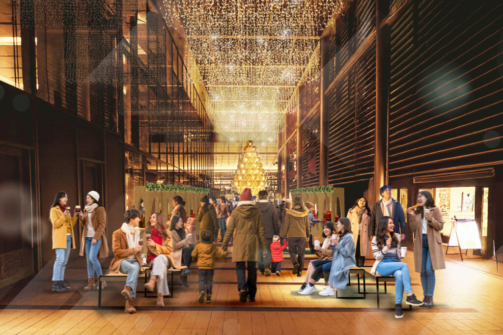 MIDTOWN YAESU CHRISTMAS 2025　会場内装飾