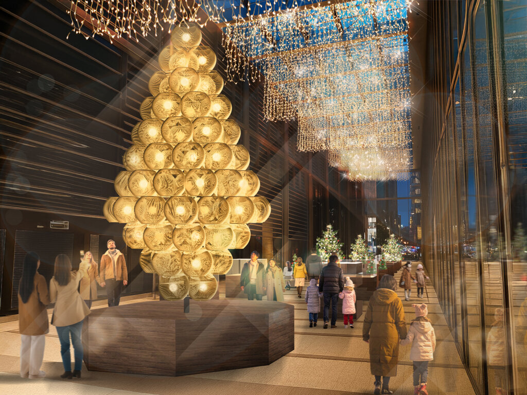 MIDTOWN YAESU CHRISTMAS 2025　会場内装飾