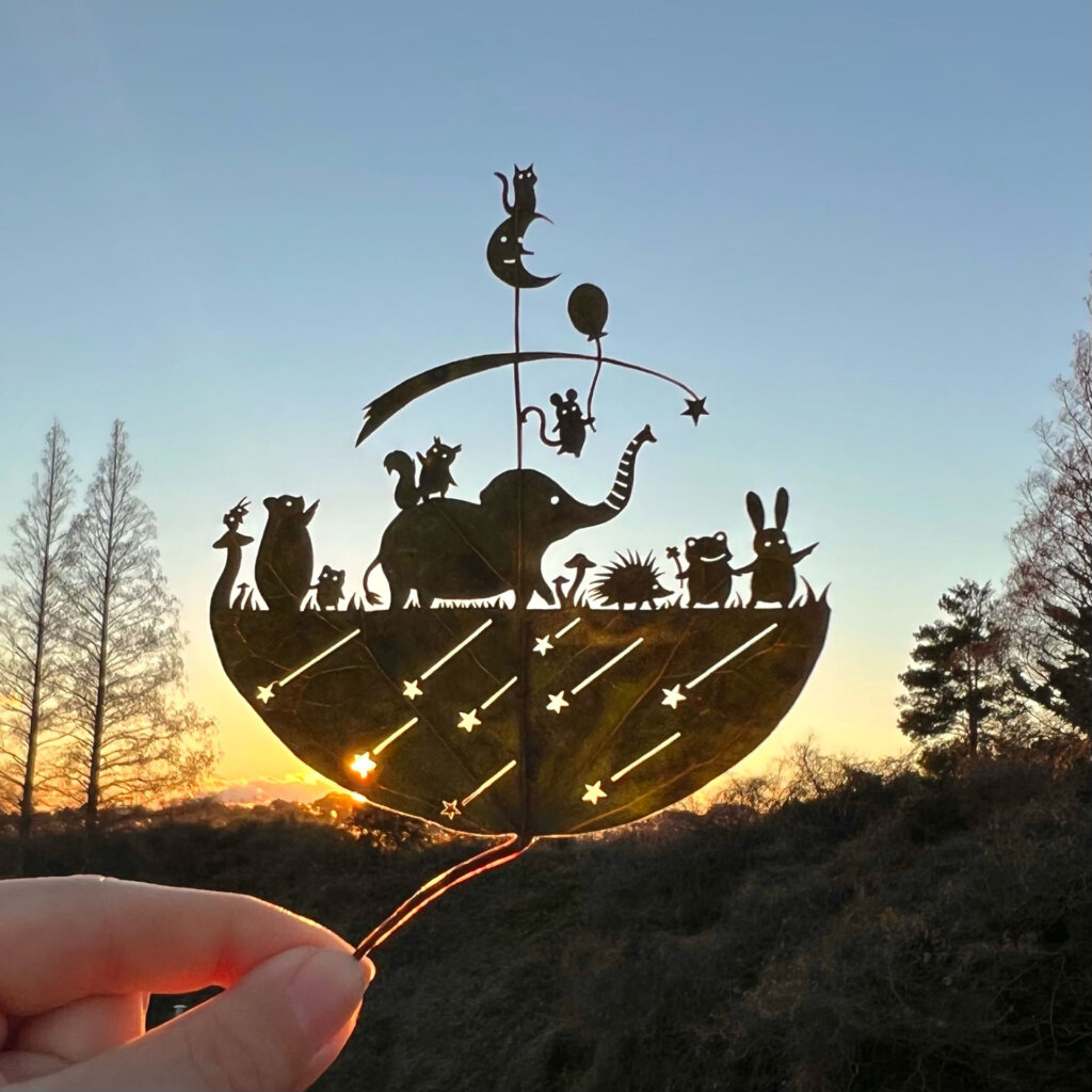 リト@葉っぱ切り絵展 in 横浜みなとみらい 出展作品