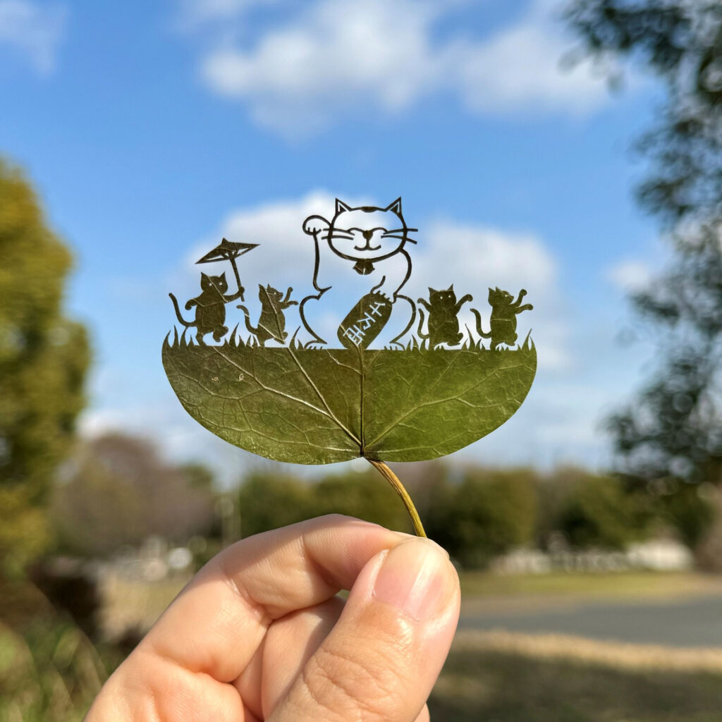 リト@葉っぱ切り絵展 in 横浜みなとみらい 出展作品