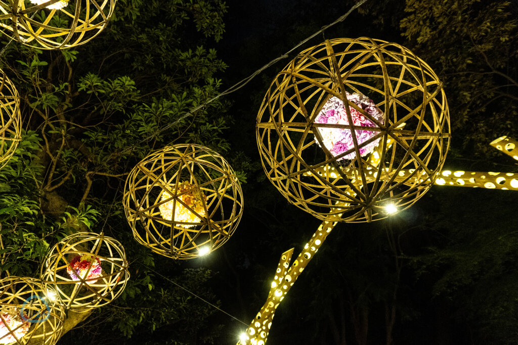 HANA BIYORI　HAHAあかり　会場風景　毬