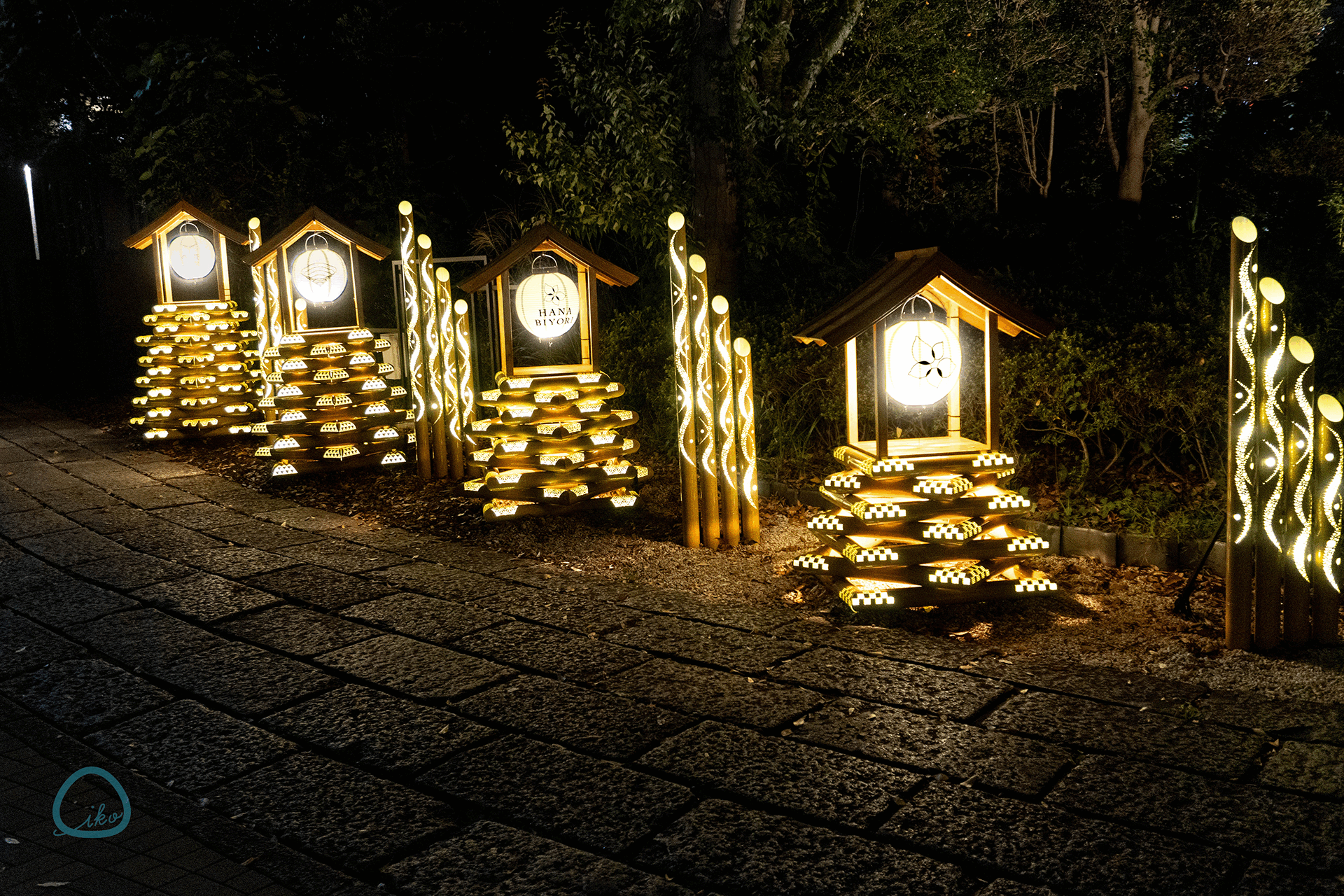 HANA BIYORI　HAHAあかり　会場風景