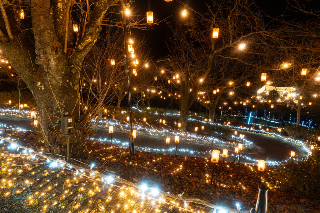 さがみ湖イルミリオン　たまごっち　会場風景　LED満開