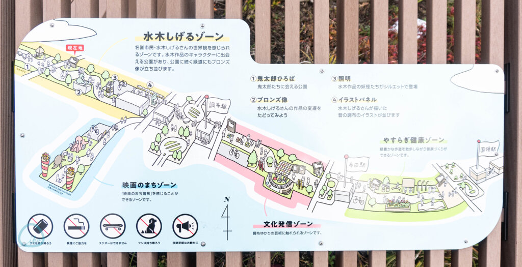 水木しげるゾーン　看板