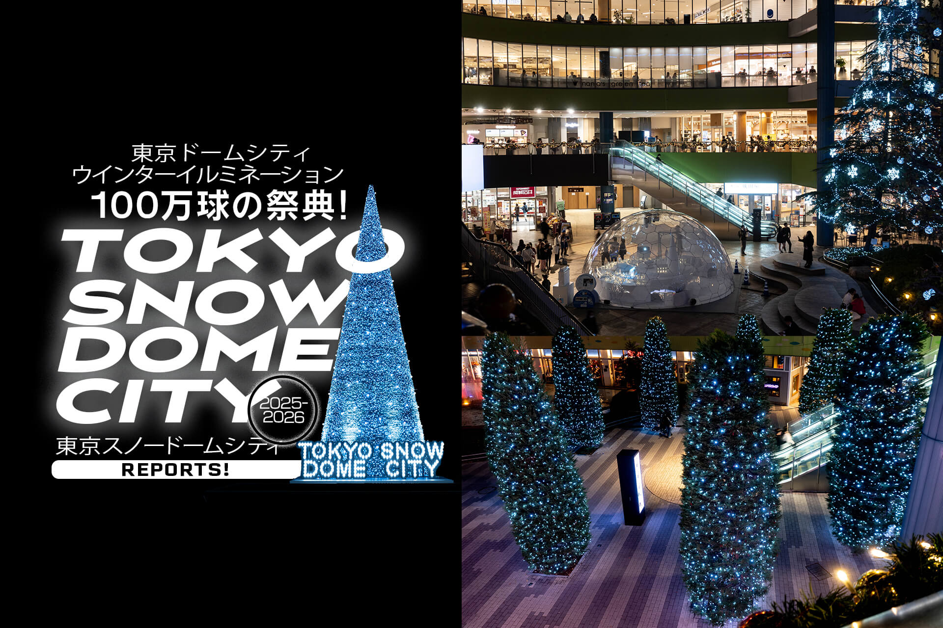 TOKYO SNOW DOME CITY】 100万級の白い光! 東京ドームシティ恒例
