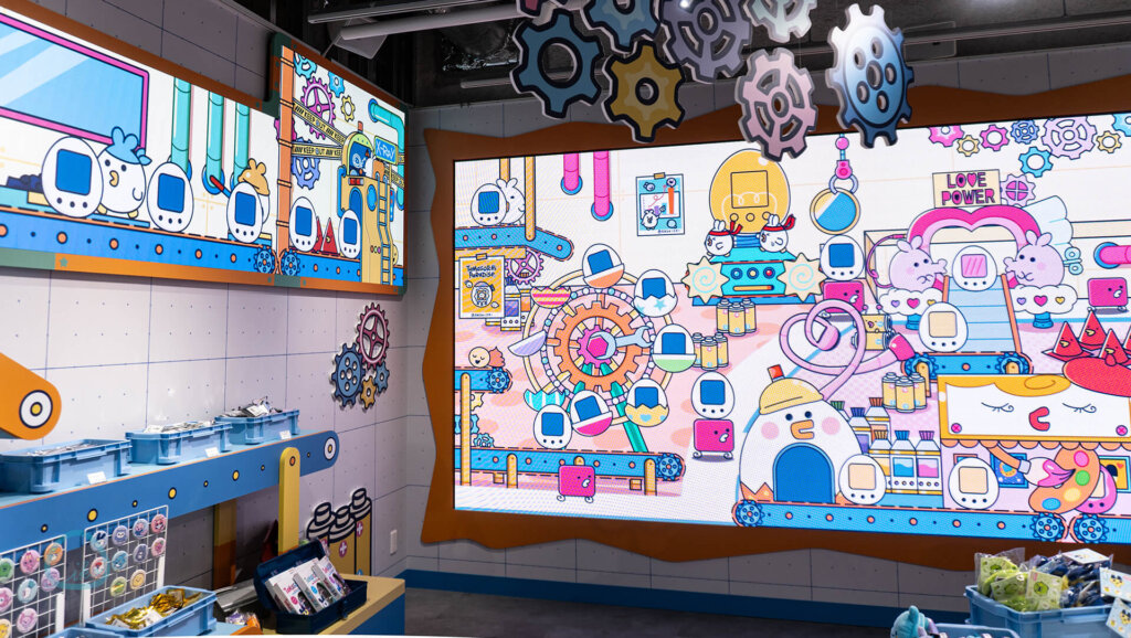 たまごっちふぁくとり~！　原宿　店内風景