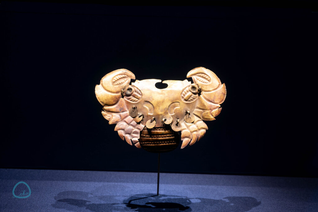 マチュピチュ展　会場風景　文化財　蟹