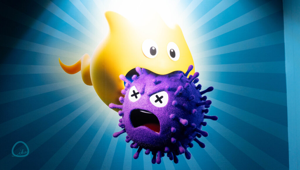 キリン からだウォーズ　ウイルスと免疫のキャラクター