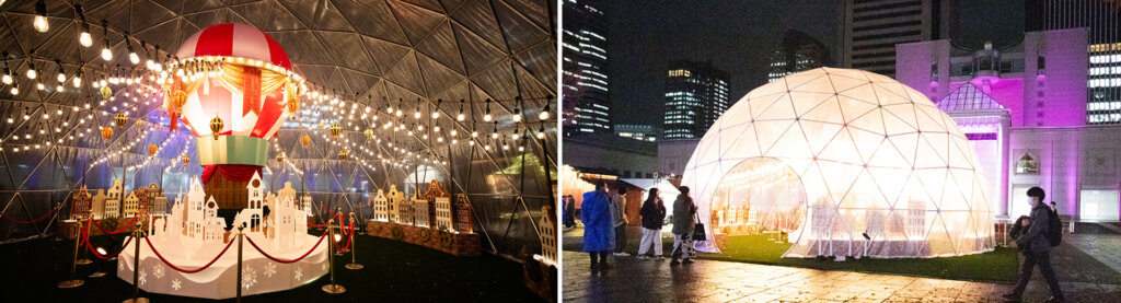 みなとみらいChristmas Market 2025 会場風景 ドーム