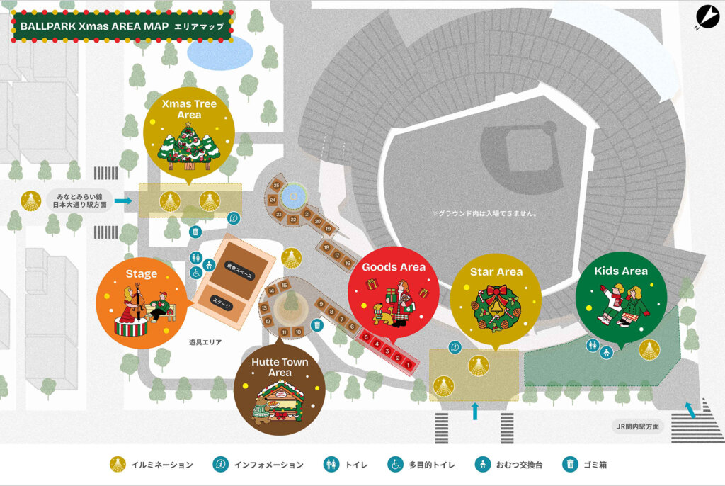BALLPARK Xmas YOKOHAMA KANNAI 2025 会場マップ