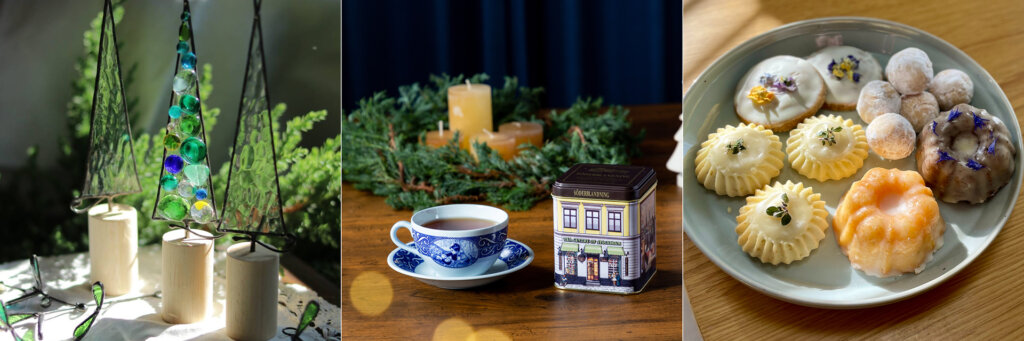 メッツァ クリスマスマーケット ドーナツ 紅茶 ツリー雑貨