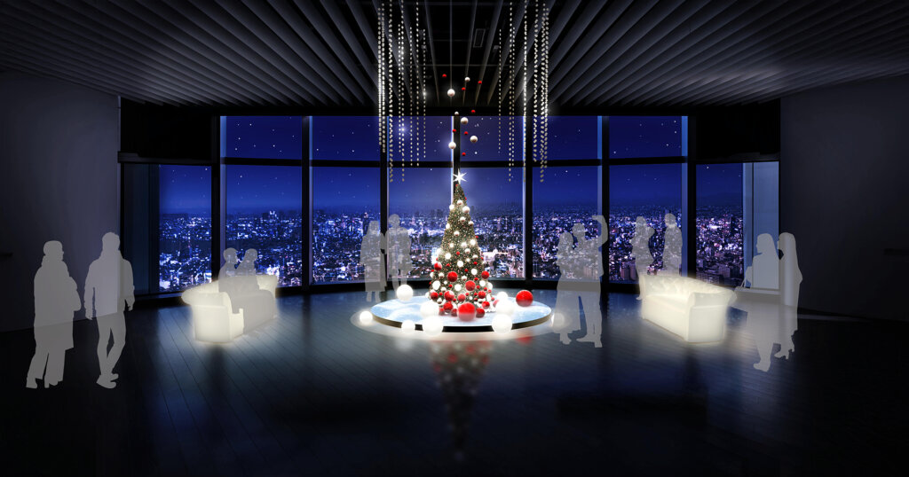東京シティビュー「天空のクリスマス2025 会場風景