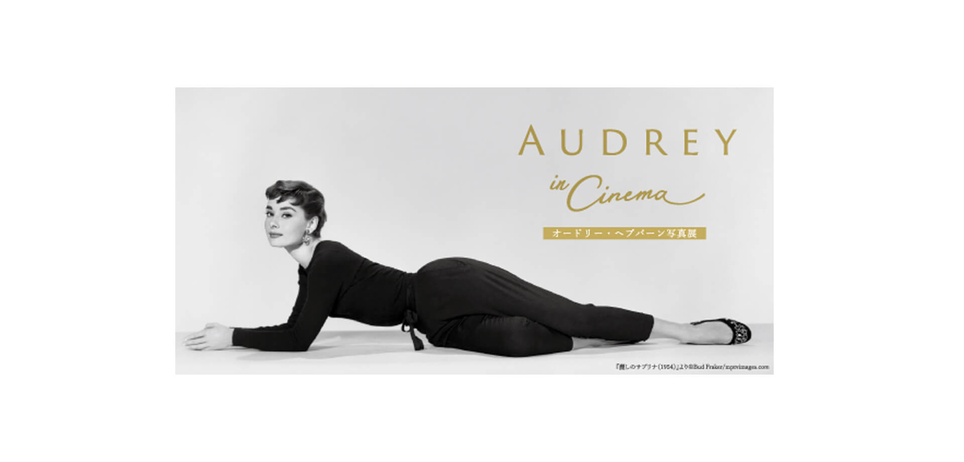 オードリー・ヘプバーン写真展「AUDREY in Cinema」 バナー