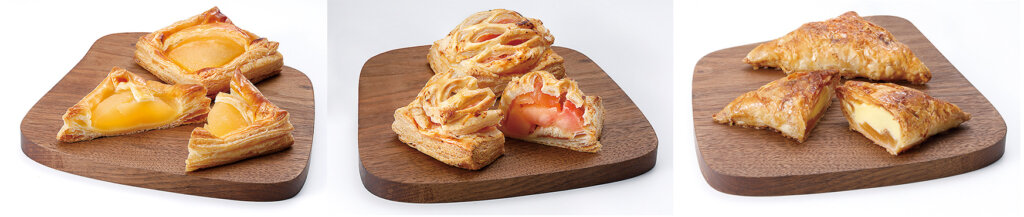 いろいろな形のアップルパイ