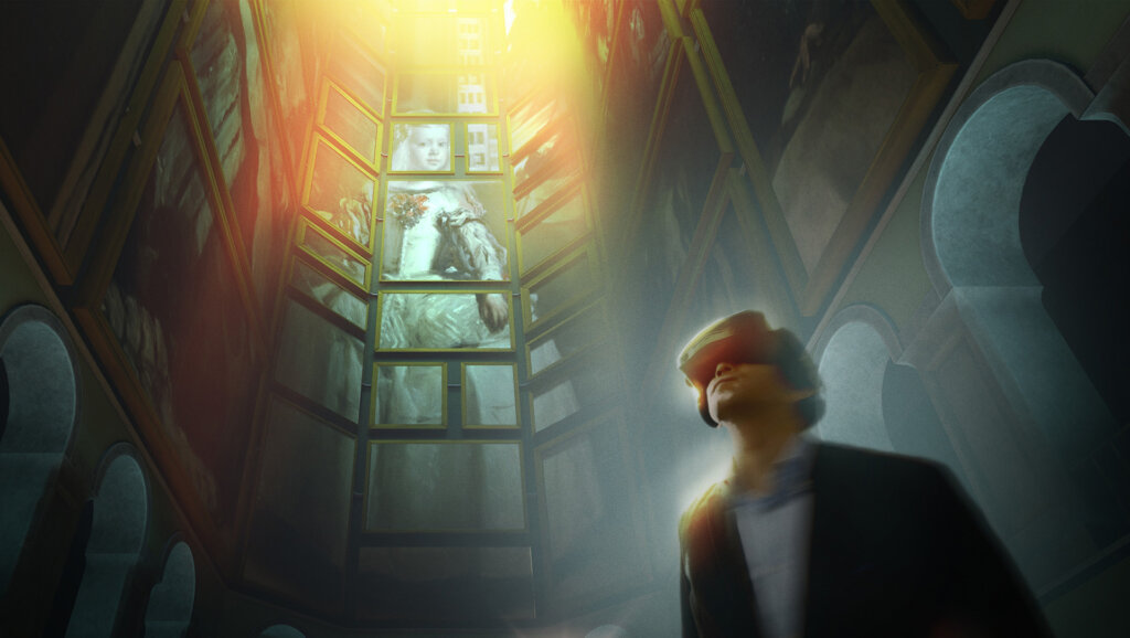 プラド美術館VRアート展　体験の様子