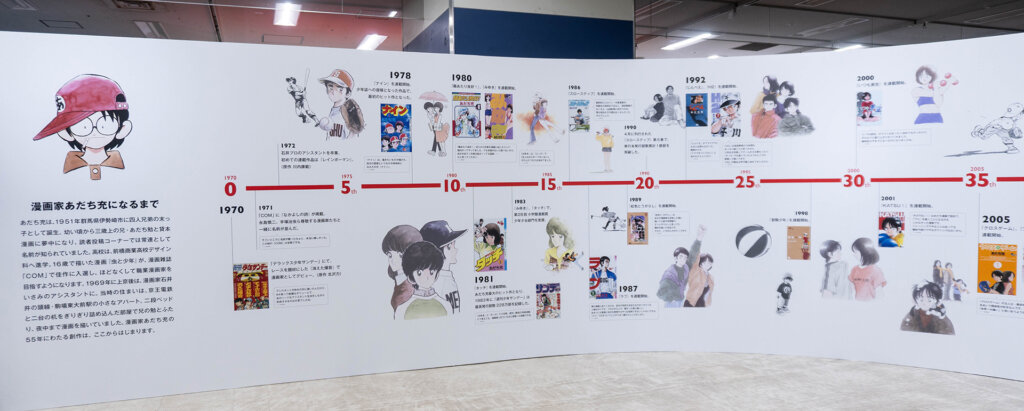 あだち充展　55周年ヒストリー