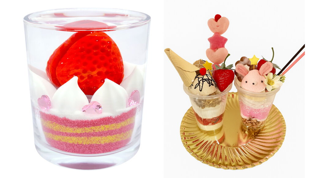 いちごキャンドル　いちご食品サンプル