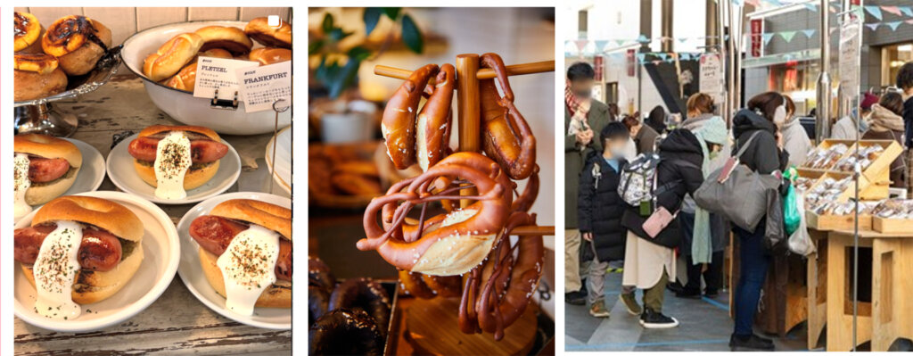 サンドイッチ　スイーツパン　ブースで購入する人