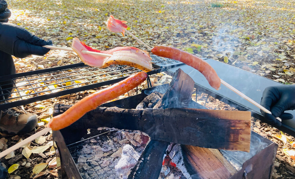 BBQ　ソーセージ焼き
