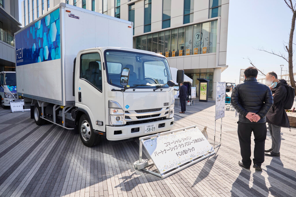 水素トラック稼働の様子