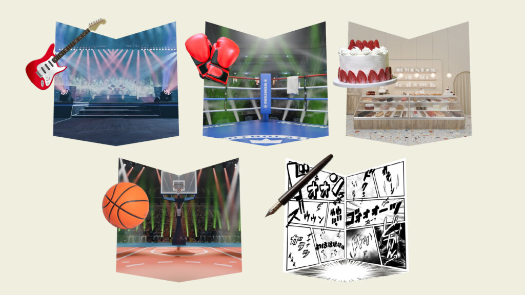 メンソレータム きみの やりたいみつかるスタジオ 撮影可能背景