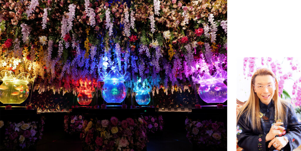 Flower Aquarium Gala ～金魚と花の彩展～　假屋崎省吾作品