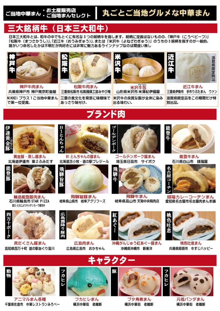 中華まん博覧会2026　メニュー表