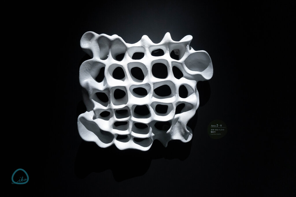 NAKED meets ガウディ展　ハニカムのパネル