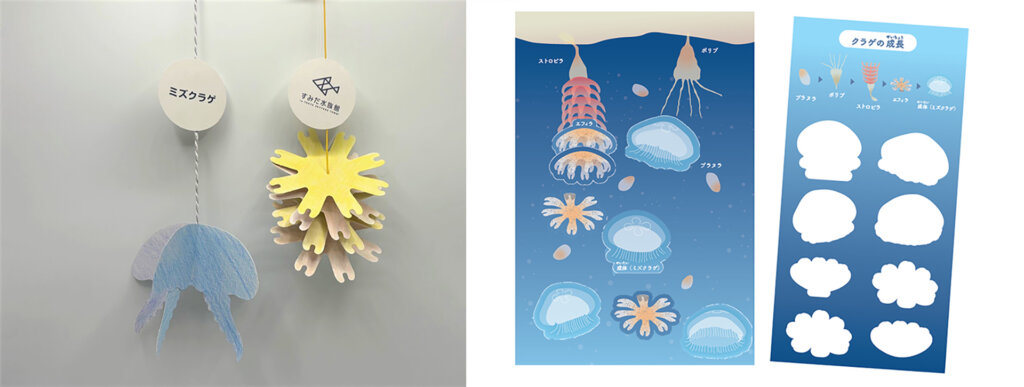 くらげの吊り下げ小物ワークショップ