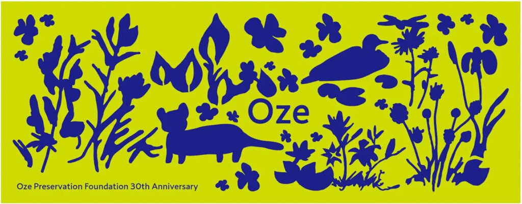 尾瀬フェア　配布する手ぬぐいのデザイン