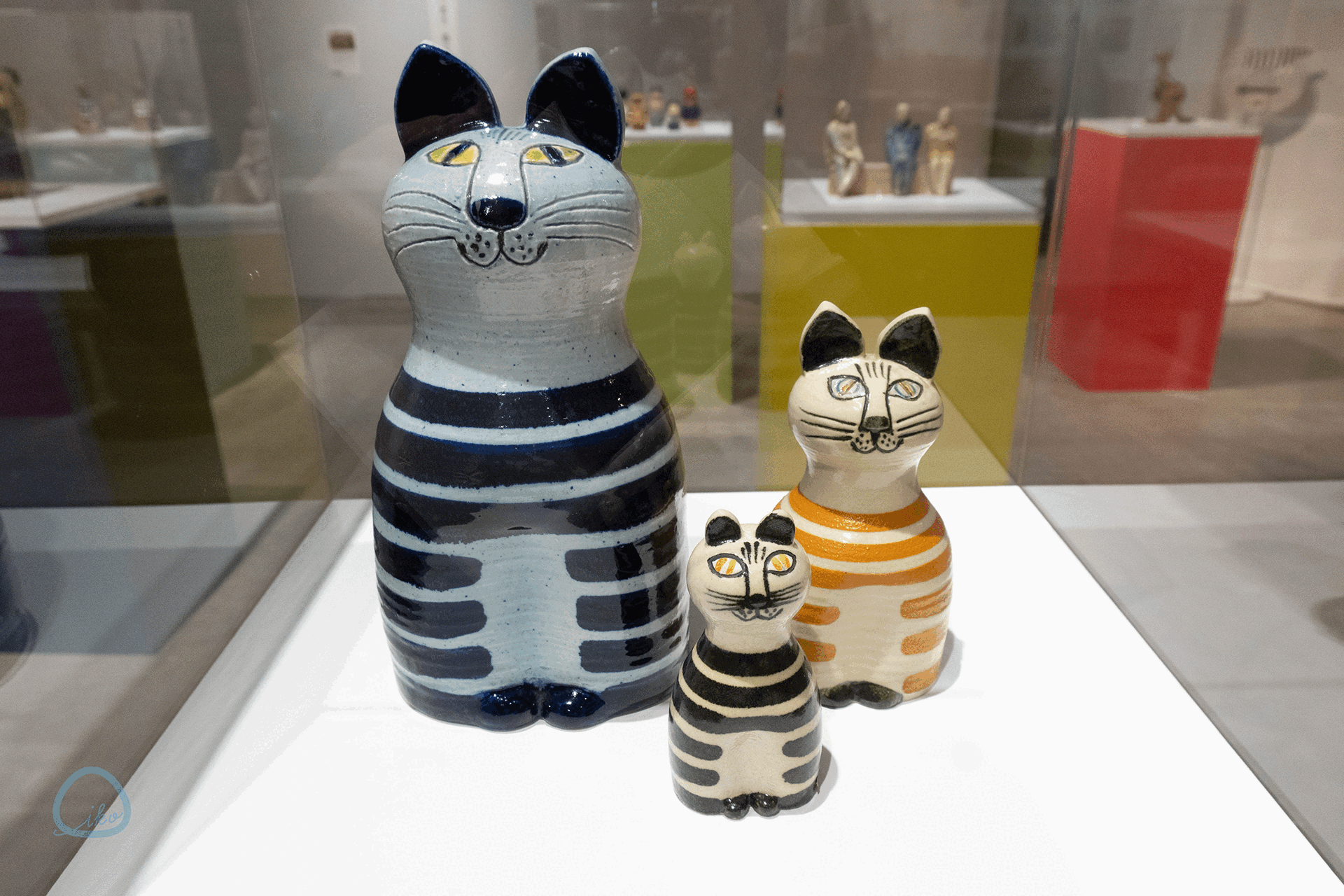 リサ・ラーソンの作り方 展 展示陶器