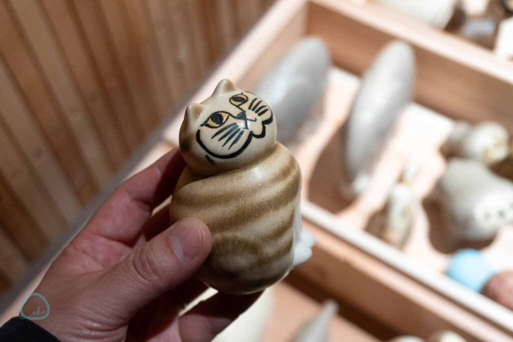 リサ・ラーソンの作り方 展　展示作品　陶器に触れる